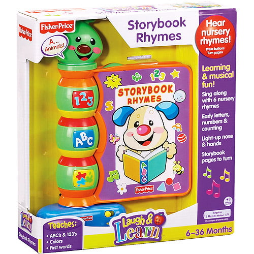 Fisher Price Laugh & Learn Storybook Rhymes bookworm childrens toy electronic 