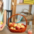 thumbnail image 1 of Cesta de Pascua Hugo cesta de almacenamiento tejida a mano reutilizable para niños naranja, 1 of 10