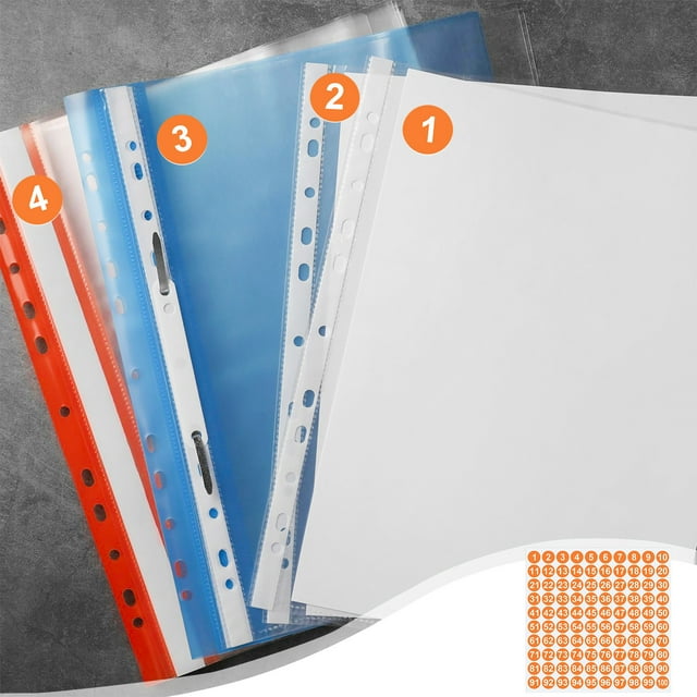 Tyidzon Feuilles d'Autocollants de Combinaison de Chiffres 1 à 100 de 1 Pouce pour Décoration de Notes