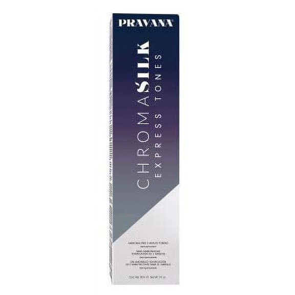 Pravana Chromasilk EXPRESS TONES Ammonia-Free 5 Minute Toning DEMI-PERMANENT Hair Color Dye (w/Sleek Tint Brush) Cream Haircolor Chroma Silk Quick Toning (ASH)