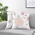 thumbnail image 2 of Sweet Jojo Designs Watercolor Floral Pink and Grey Girl Square Decorative Throw Pillow Covers Set 2 Piece 18in., 2 of 4