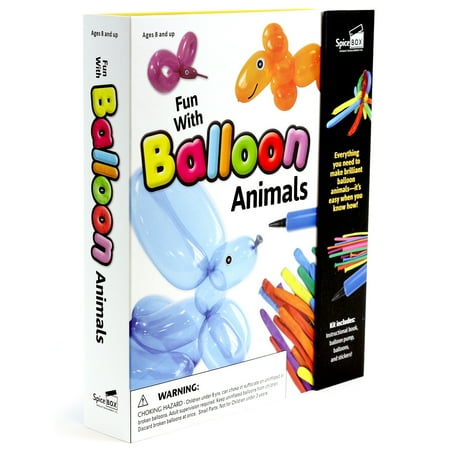 Fun With: Balloon Animals - Learn To Make Balloon Animals, Activity Kit, 30 Modelling Balloons To Create 20 Different Animals, Party Set, Kids Ages 8+