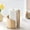 Beige, variant on Wood and Iron Paper Towel Holder - One-Handed Easy Tear, Stylish Modern Countertop Stand, Fits All Roll Sizes for Kitchen and Bathroom Beige