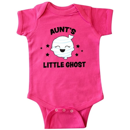 

Inktastic Cute Aunt s Little Ghost with Stars Gift Baby Girl Bodysuit