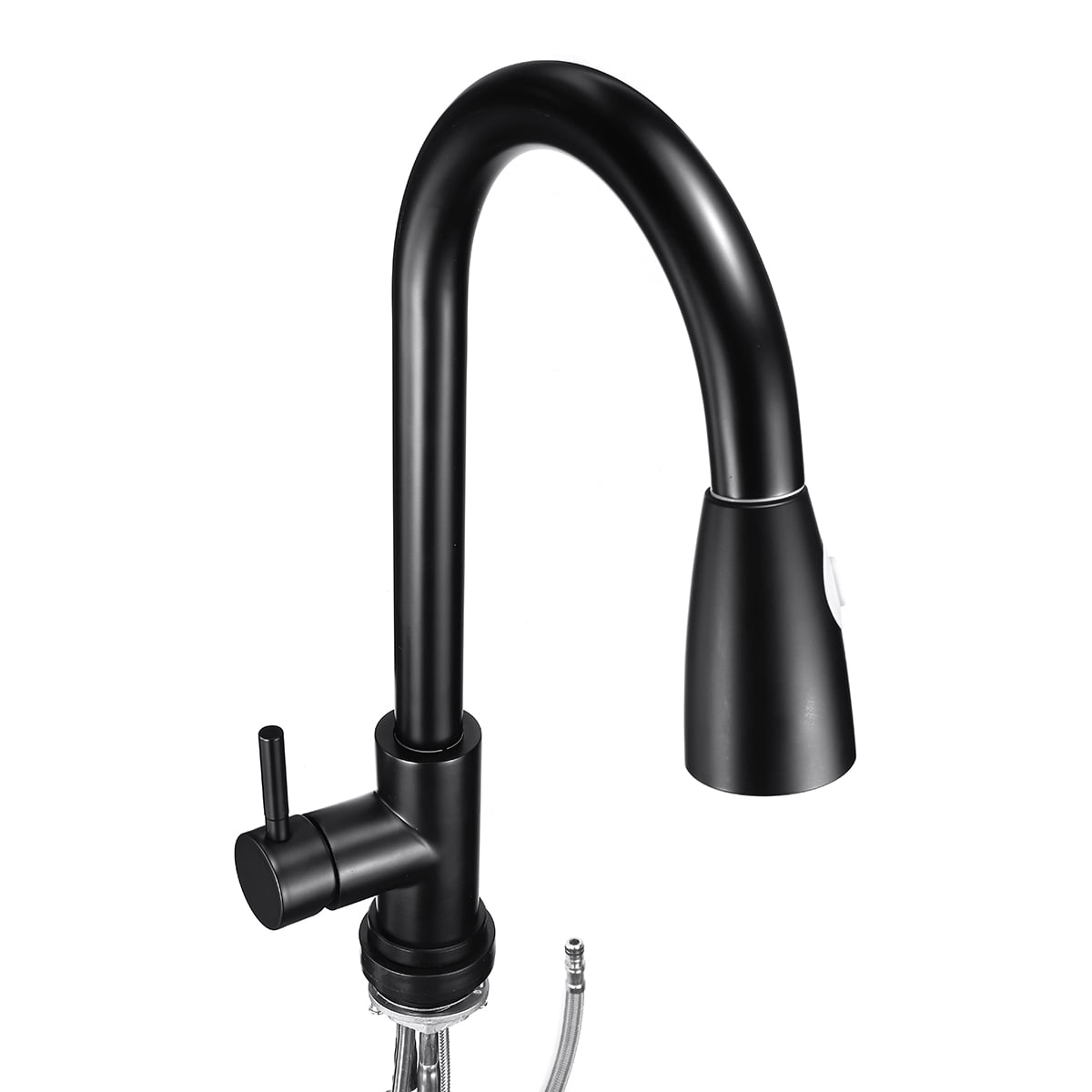 Stoneway Kitchen Faucet With Pull Down Sprayer Black High Arc Single Handle Kitchen Sink Faucet With Hose Commercial Modern Rv Solid Brass Kitchen Faucets Matte Black Walmart Com Walmart Com