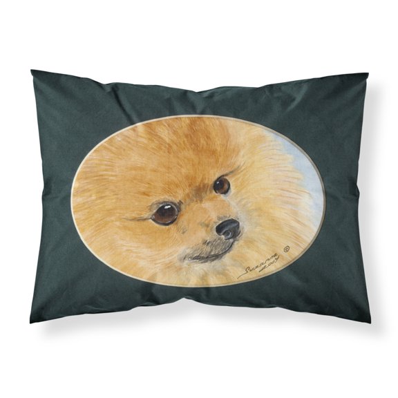 Carolines Treasures SS8051PILLOWCASE Pomeranian Fabric Standard Pillowcase Standard multicolor