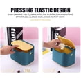 thumbnail image 3 of 1 mini cubo de basura de mesa con tapa, adecuado para pequeños cubos de basura de mesa en escritorios de oficina, baños y cocinas ER, 3 of 5