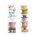 thumbnail image 1 of (Bookmarks-XJL069) Hilo algodón ecológico 14CT Tela blanca 2 hilos 18 * 6 CM té Tipo bodegón Kit serie marcapáginas punto cruz (doble cara), 1 of 9