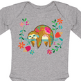 thumbnail image 4 of Inktastic Sloth Gifts for Girls Girls Long Sleeve Baby Bodysuit, 4 of 5