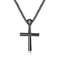 thumbnail image 2 of Handsome Men Necklace Cross Design Scratch-resistant Lightweight Leisure Pendant Necklace for Daily Life, 2 of 8