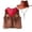 01_Coffee, variant on Western Outfit Cowboy Style 3-Piece Set with Hat for Role Play and Stage Boys' Clothing Sets 01_Coffee,70