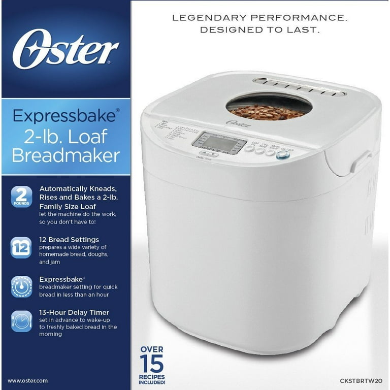Oster 2lb bread maker discount