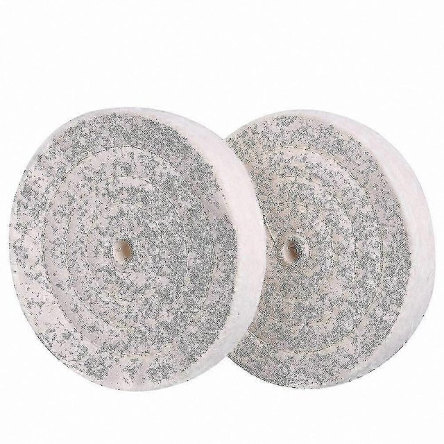 6 Inch Polishing Wheel with 1/2" Arbor Hole, 70 Ply, Extra Thick for Bench Grinder Tools (Pack of 2)