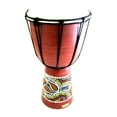 thumbnail image 2 of Wood Painted Djembe Drum, 12" High, 2 of 3