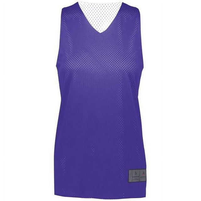 ASI 163.450.M Ladies Tricot Mesh Reversible 2.0 Jersey, Purple & White - Medium