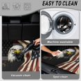 thumbnail image 5 of HUISEFOR Bald Eagle American Flag Car Trunk Mat 29" x 39" Universal Cargo Mat Rear Trunk Liner Non Slip Waterproof Vehicle Interior Fits for Most Cars SUV, 5 of 7