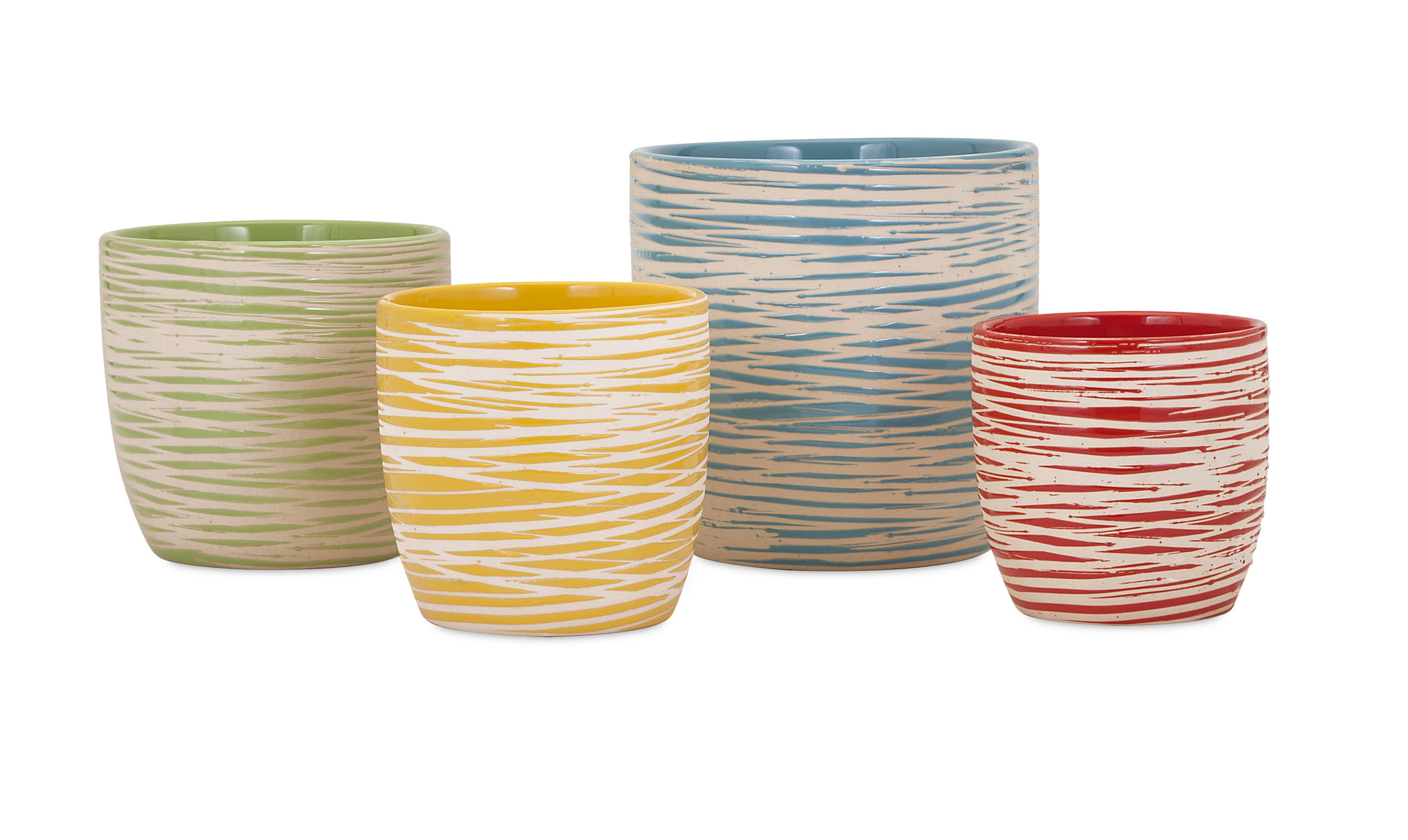 Alluring Set of 4 Garin Planters by Benzara
