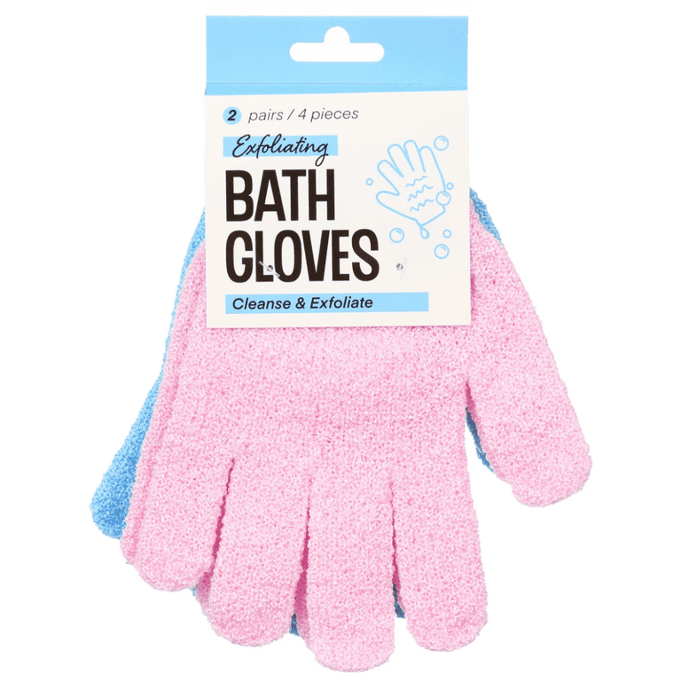 Walmart Exfoliating Bath Gloves, Pair HSA/FSA Eligible