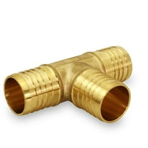 PEX X PEX Barb Tee Pipe Fittings 5/8 Inch Brass (pack of 10)