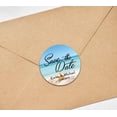 thumbnail image 4 of Darling Souvenir Round Starfish Beach Photo Save The Date Stickers Personalized Bride Groom Names And Date Envelope Seals 45 Pieces, 4 of 4