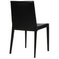 thumbnail image 4 of Elite Living Hilton (Single) Modern Leather Upholstered Dining Chair Black Leather, 4 of 5