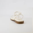thumbnail image 5 of CUSHIONAIRE Women's Vida strappy flat sandal +Memory Foam and Wide Widths Available, Cream 10, 5 of 5
