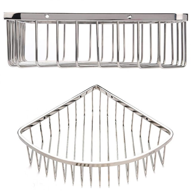 Estante Esquinero De Almacenamiento, Cesta Esquinero Para Ducha, Estante Esquinero Para Ducha, Acero Inoxidable Para Organizador Del Hogar, Baño Y Ducha