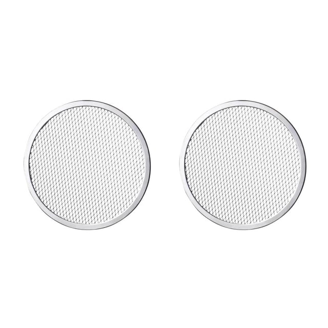 Monstrate Sartén antiadherente para Pizza, bandeja para hornear barbacoa, repostería sin costuras, postre, herramienta para hornear, accesorio 13 pulgadas 2piezas