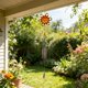 thumbnail image 4 of Campana de viento metálica para decoración de jardín exterior | Adorno colgante de hierro forjado | Campana de viento para patio, balcón o porche, 4 of 6