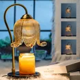 thumbnail image 2 of Tulip Flower Warm Candle Lamp French Retro Bedroom Bedside Lamp Fireless Fragrance Atmosphere Table Lamp, 2 of 6