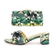 thumbnail image 4 of Nuevo conjunto de zapatillas africanas con estampado de flores para mujer, diseño italiano, talla grande 44, y bolsos a juego, 4 of 5