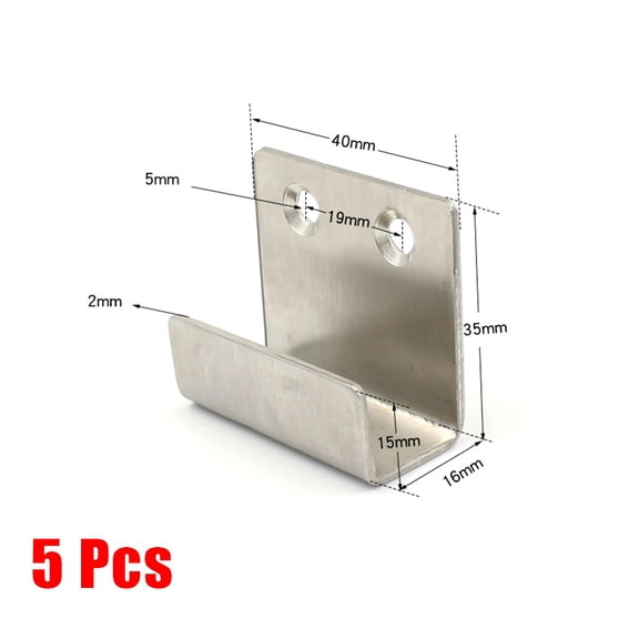 2022 Fixing Hook Brackets Display Rack Hook S\M\L U Shape Wall Mount Hook Flat Hooks Hanger Installed Freedom