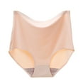 thumbnail image 2 of snowsong Womens Underwear,Hot 2024 Women's Comfortable Breathable Solid High Waisted Ice Silk Underwear,Cotton Underwear for Women,High Waisted Underwear,Plus Size Underwear,(Reduction) Khaki 3XL, 2 of 6