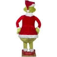 thumbnail image 3 of Life Sized Animated Dancing The Grinch Green Christmas Décor 26.77 in x 68.9 in x 22.83 in 15.81 lb, 3 of 6