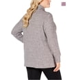 thumbnail image 2 of IDEOLOGY Womens Purple Heather Long Sleeve Cowl Neck Top Plus Size: 2X, 2 of 3