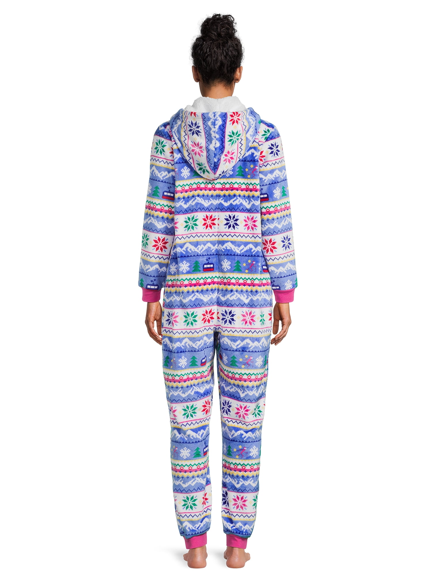 Holiday Time Women’s Print Union Suit, Sizes XS-3X