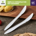 thumbnail image 7 of CIAO! Disposable White Knife Medium Weight Polypropylene (Case of 1,000), 7 of 7