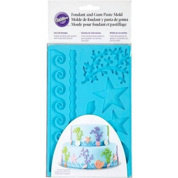 Wilton Fondant and Gum Paste Silicone Mold, Sea Life