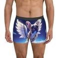 thumbnail image 2 of Bingfone Night Sky Winged French Bulldog Men's Underwear - Casual Stretch Boxer Briefs-XX-Large, 2 of 7