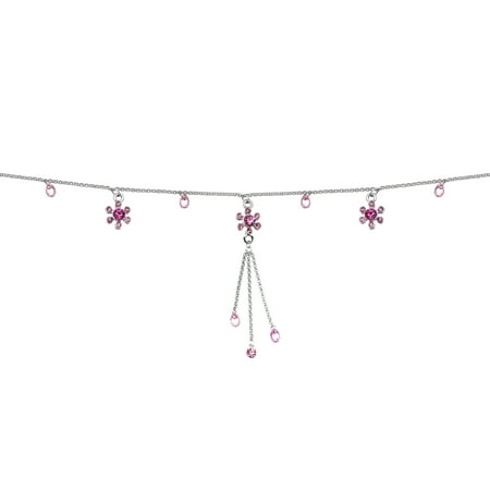 Row Sexy Belly Chain - Pink Flower Belly Chain