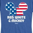 thumbnail image 3 of Disney - Americana - Red White And Mickey - Women's Short Sleeve Graphic T-Shirt, 3 of 5