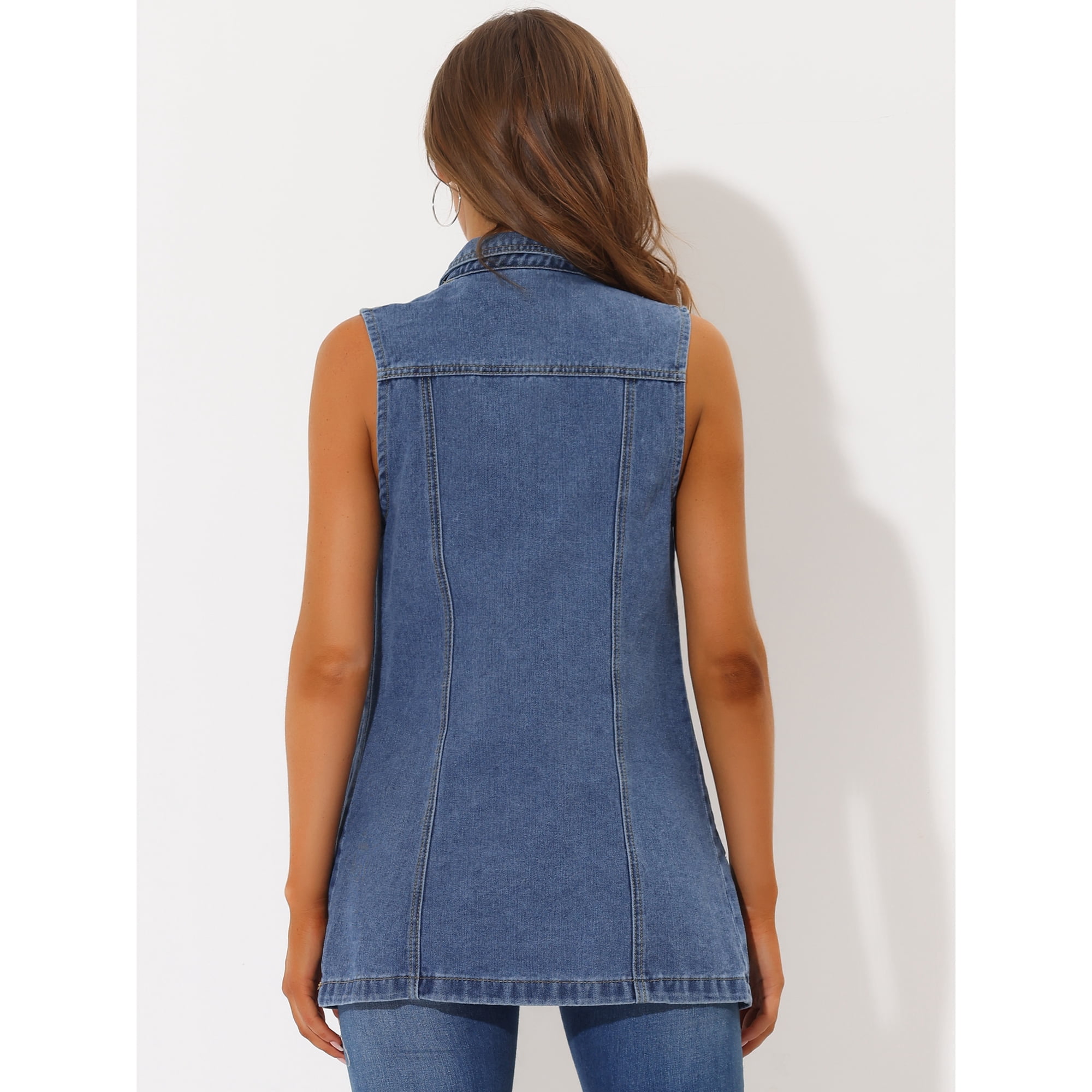 Veste en jeans femme longue hotsell