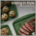 thumbnail image 4 of Bakken- Swiss Kitchen Baking Pan Set - Nonstick Green Coating, Commercial Grade Carbon Steel, Baking Kitchen Essentials, Oven Safe Tray (Up To 450° F), Set of 6, 4 of 9