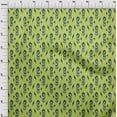thumbnail image 3 of oneOone Silk Tabby Fabric Paisley Ikat Printed Fabric 1 Yard 42 Inch Wide, 3 of 4
