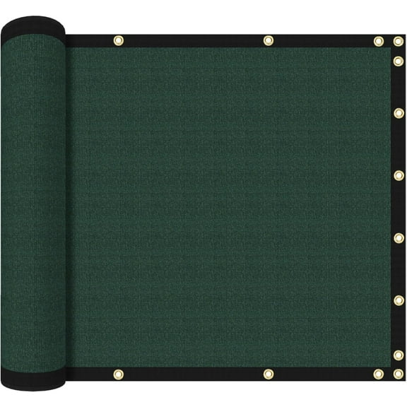 6' x 50' Privacy Fence Screen with Grommets Windscreen Fence Covering for Outdoor Backyard Garden Patio Zip Ties Included (Green)