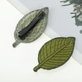 thumbnail image 3 of Unique Bargains 2 Pcs Hair Clip Grace Embroidery Leaves Midsummer Duckbill Clip Dark Green, 3 of 5