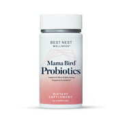 Mama Bird Probiotics, 50 Billion CFU, 15 Strains, Patented Time Released Capsules, Once Daily Probiotic Supplement, Supports Immunity and Digestion, 30 Ct, Best Nest Wellness