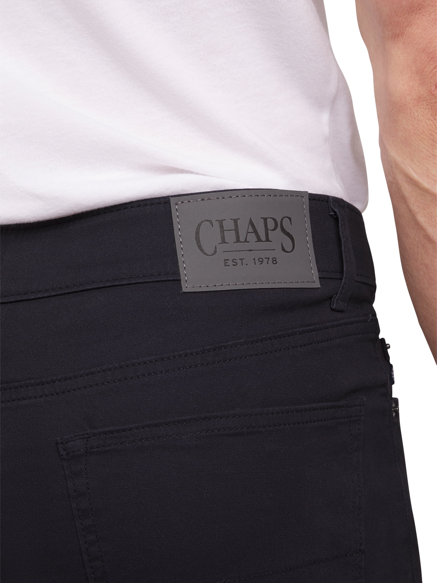 Chaps Men's & Big Men's Slim Straight Fit 5-Pocket Khaki Pants