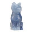 thumbnail image 3 of Estatuilla De Piedra De Chakra, Piedra Curativa Energética De Meditación Para Aliviar El Estrés Con Decoración En Forma De Gato Para El Hogar Y La Oficina, 3 of 7