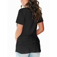 thumbnail image 2 of Women's T Shirt V-Neck Short Sleeve Shirt Classic-Fit Casual Breathable Tee Summer Basic Tops, 2 of 4